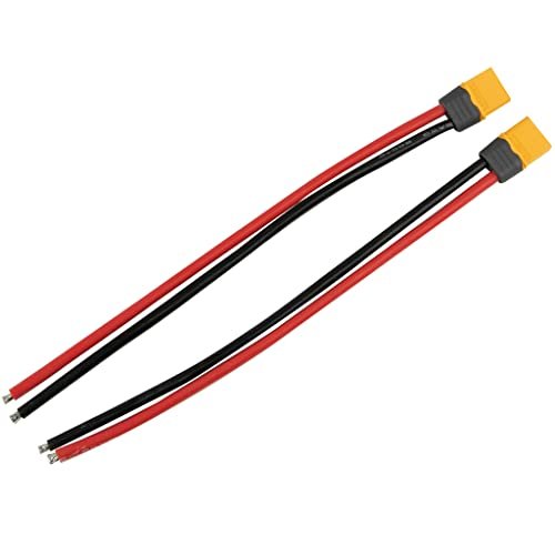 Amass XT60 Connector Pigtail Male XT60H Plug 20cm 12AWG Silicon Wire Essential for RC Gas Engine Tuning Guide