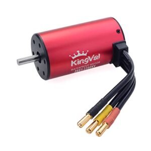 KingVal Replacement 3665 2300KV Waterproof Brushless Motor Optimized for RC Car Fuel Mixture Performance