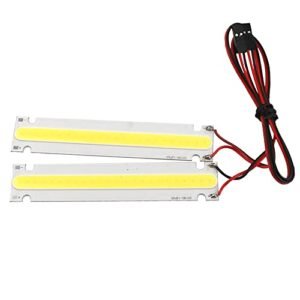 HIRCQOO 2PCS 1 10 RC Car Rolling Chassis LED Lights for Traxxas TRX 4 TRX 6 Axial SCX10 II 90046 RC4WD D90 D110 Crawler Truck White 100x20mm