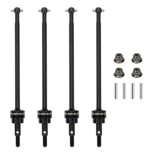 RCAWD Front and Rear CVD Driveshafts Set Compatible with 1 10 Redcat Racing Volcano EPX PRO EPX Lightning STK Tornado Vortex SS Cars Upgrade Parts Black Vortex RC Parts
