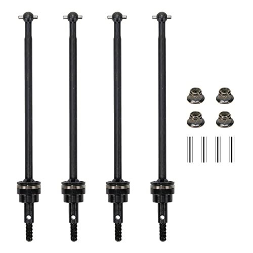 RCAWD Front and Rear CVD Driveshafts Set Compatible with 1 10 Redcat Racing Volcano EPX PRO EPX Lightning STK Tornado Vortex SS Cars Upgrade Parts Black Vortex RC Parts