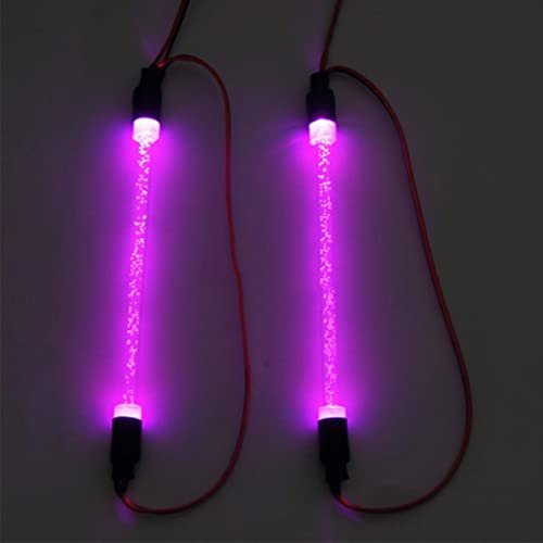 HIRCQOO 1/10 RC Ford Truck Body LED Light Tube Strip Light Bar Compatible with Traxxas TRX 4 Axial SCX10 II 90046 D90 D110 RC Crawler Car Truck Purple