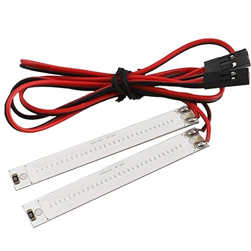 HIRCQOO 2PCS 1/10 Scale RC Truck Chassis LED Lights Compatible with Traxxas TRX 4 TRX 6 Axial SCX10 II 90046 RC4WD D90 D110 Blue 60x8mm