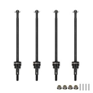 RCAWD Front and Rear CVD Driveshafts Set for the Best Off Road RC Truck Redcat Tornado EPX PRO Upgrades HSP Parts Model 94105 94106 Off Road Buggy Axle Shaft 1 10 Black