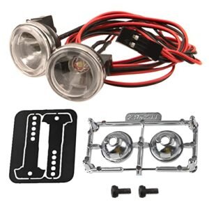 HIRCQOO 1 10 RC Car LED Light Headlights for Truck Redcat RC and Other 1 10 Scale Crawlers 20MM A