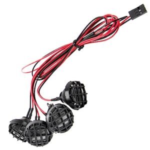 HIRCQOO RC Car 4 LED Headlights Light Cover Lampshade for RC HPI Crawler King Traxxas TRX4 Axial SCX10 D90 CC01 HSP 1/10 Scale Crawler Truck