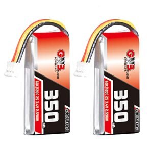 GAONENG 2pcs GNB LiPo Battery 2S 350mAh 7.4V 60C PH2.0 3PIN for Snowball RC Plane and RC Cars