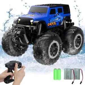 STEMTRON 2.4GHz 1 16 All Terrain RC Monster Truck Waterproof Amphibious Remote Control Car for Boys