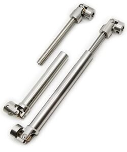 VICRAZZE 112-165mm and 138-213mm Stainless Steel Drive Shaft for 1/10 RC Crawler Traxxas TRX6 Axial SCX10 Wraith Capra D90 TF2 Redcat GEN8