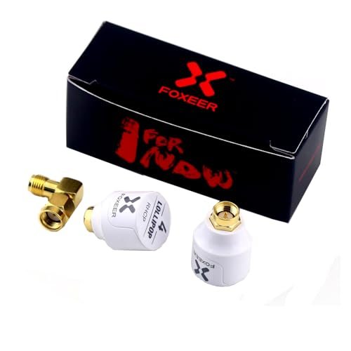FOXEER Lollipop V4 5.7G 2.6dBi RHCP FPV Antenna SMA Male for Mini RC FPV Car Drone Racing Quadcopter Multicopter TX RX White