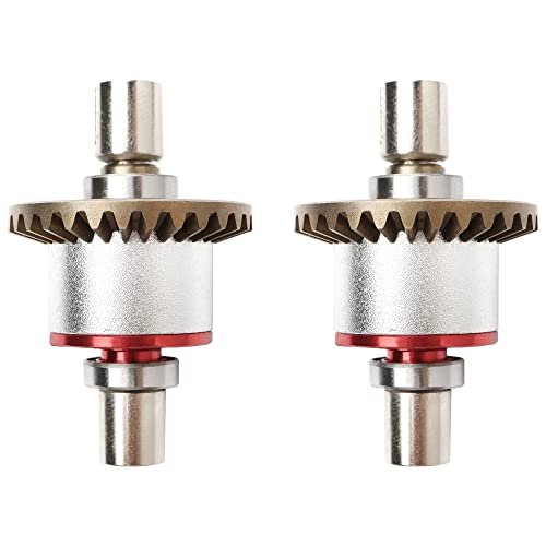 Flyhal RC Car Parts Metal Differential Upgrade for 1/14 144001 1/12 124019 124018 Models 2 PCS