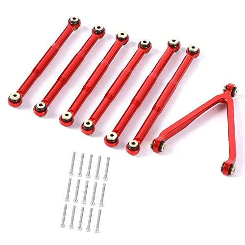 RC Willey Clearance Refrigerators SCX24 Aluminum Alloy Suspension Linkage Kit for Axial SCX24 C10 1/24 RC Crawler Car Upgrades