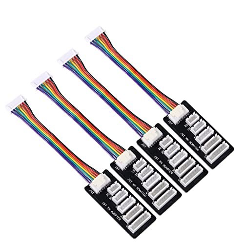 QCCAN 4PCS JST XH 2 6S Lipo Battery Charge Balance Board Expansion Adapter for Luminous Red Charge RC 25000 Inverter Battery