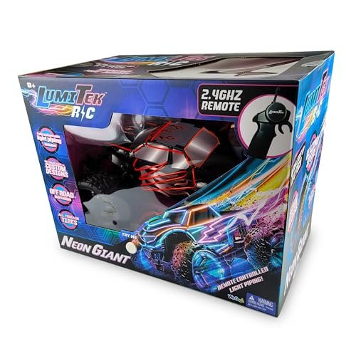 New Bright 1 10 Scale RC Big Foot Monster Truck LumiTek Customizable LED Remote Control Car