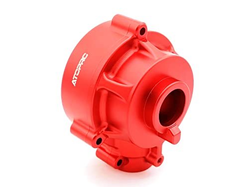 ATOPRC Complete Aluminum Transmission Case for Losi DBXL DBXL E 2.0 and MTXL Red Upgrade Parts Among the Best RC Tires for Clay