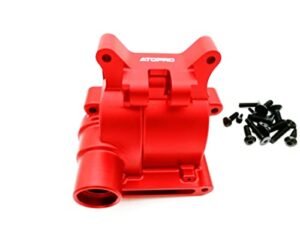 ATOPRC Aluminum Rear Transmission Case for Losi 5ive T B and Mini Compatible with Proline RC Tires and Wheels Red