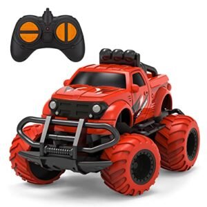 HANCODY 1 43 Scale RC Car Truck with 3.2 RC Truck Tires 2.4G Remote Control Toy for Kids Ages 3 7