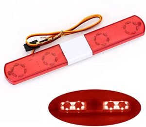 WONFAST Multi Function LED Police Night Light Bar Flash Lamp for Amax Model RC Car 1/8 1/10 1/12 1/24 Scale HSP TRX4 Tamiya CC01 Axial SCX10 145mm Red
