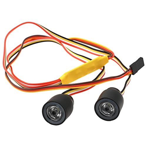 ShareGoo Universal RC Car Light RC Headlights RC LED Light with 12 Modes for Axial Traxxas Tamiya RC4WD Arrma RedCat 1/10 RC Crawler Car Perfect for RC Battleship vs RC Plane Enthusiasts