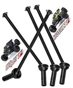 ARRCat 1/5 Scale RC Hummer Drive Shaft Upgrades 4PCS Front Rear Set for Arrma KRATON 8S BLX Outcast 8S BLX Black