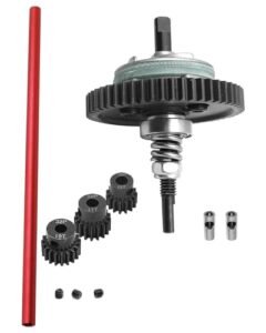 Traxxas Slash 4X4 RC 4X4 Truck Pulling Upgrade Kit Center Driveshaft 6855 Complete Slipper Clutch 6878 Metal Differential Gear with 32 Pitch 15T 17T 19T Pinions Gear Set