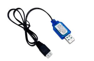 SJZBIN 7.4V 1A 2S LiPo Battery USB Charger Cable with XH 3P Connector for Steam RC Boat and Other RC Vehicles