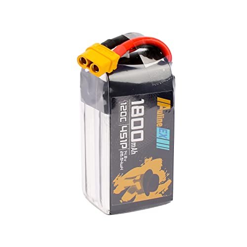 Auline EX 4S 1800mAh LiPo Battery 14.8v 120C XT60 for 5inch FPV Freestyle Racing