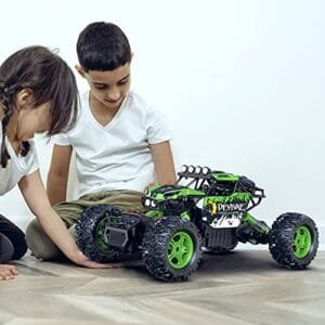 CROBOLL 1 12 Large Monster Truck RC Cars for Boys Upgraded Lifting Function 2 4GHz 4WD Remote Control Car Toy Gifts 20km h All Terrain RC Truck for 60Min Play Green