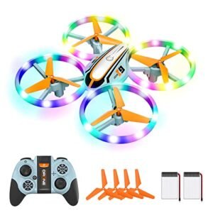 i9 Drone RC Quadcopter for Kids and Beginners with 3D Flip Headless Mode Altitude Hold and Colored Lights