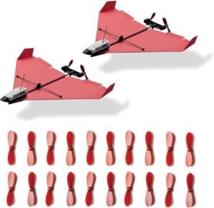 POWERUP 4.0 Dual Fly Kit Smartphone Controlled Paper Airplane with Spare Propellers