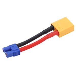 RiToEasysports Male to EC3 Female Cable, 12AWG Male to EC3 Female Connector Adapter Line for Connecting Battery and ESC for RC Car Model, Aircraft Model, Ship Model Modeling