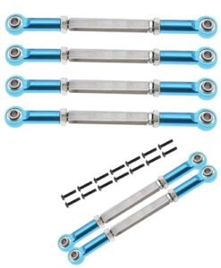 ARRCat 6PCS Aluminum Adjustable Turnbuckles Camber Links Upgrade Part for 1 10 ECX Circuit RC Truck 2WD Ruckus Axe Brutus Crush K N Torment Hop Up Parts Replaces ECX1046 Blue