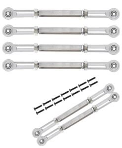 ARRCat 6PCS Aluminum Adjustable Turnbuckles Camber Links Upgrade Part for 1 10 ECX 2WD Ruckus RC Truck
