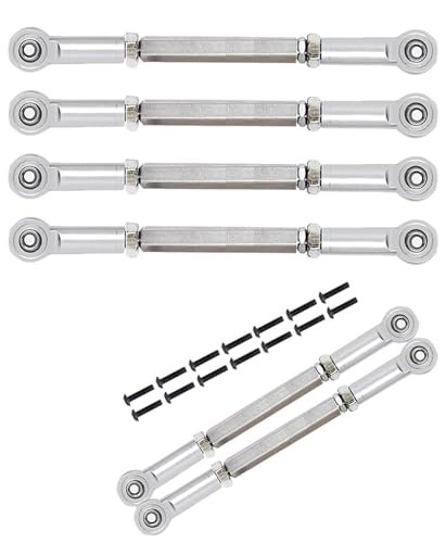 ARRCat 6PCS Aluminum Adjustable Turnbuckles Camber Links Upgrade Part for 1 10 ECX 2WD Ruckus RC Truck