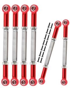 ARRCat 6PCS Aluminum Adjustable Turnbuckles Camber Links Upgrade Parts for ECX 1 10 2WD Ruckus RC Parts