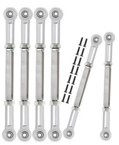 ARRCat 6PCS Aluminum Adjustable Turnbuckles Camber Links Upgrade Parts for ECX RC Ruckus 1 10 2WD Models