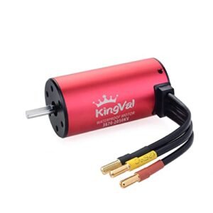KingVal Replacement 3670 2050KV Waterproof Brushless Motor for Drill Powered RC Car 1/8 1/10 Scale