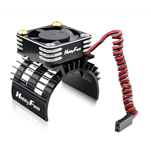 Hobby Fans High Speed 28000RPM Aluminum Cooling Fans for RC Cars Compatible with 1/8 1/10 540 550 F540 3650 3660 Motors