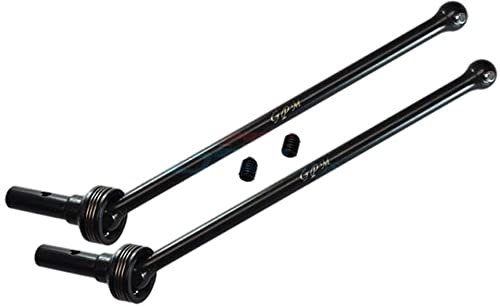 GPM 4Pc Set Upgrades 4140 Carbon Steel Front Rear Cvd Drive Shaft for Lobo RC Truck TRAXXAS 1/8 4WD Sledge Monster Truck 95076 4