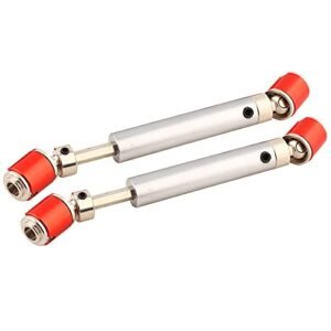 plplaaoo 2pcs Universal Drive Shaft CVD 110 155mm Metal Upgrade for SCX10 CC01 D90 D110 RC Crawler Perfect for sc freiburg vs rc lens lineups Enthusiasts
