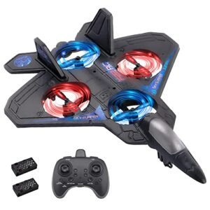 F.U.Fitrota F22 Jet RC Stunt Remote Control Plane Drone for Kids RTF RC Airplanes Toys