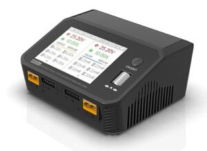 SUPULSE M6DAC AC200W Dual Battery Balance Charger for Diesel RC Plane LiPo LiHV LiFe Lion PB NiMh Batteries with 65W Wireless Phone Charging