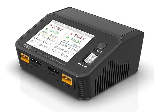 SUPULSE M6DAC AC200W Dual Battery Balance Charger for Diesel RC Plane LiPo LiHV LiFe Lion PB NiMh Batteries with 65W Wireless Phone Charging