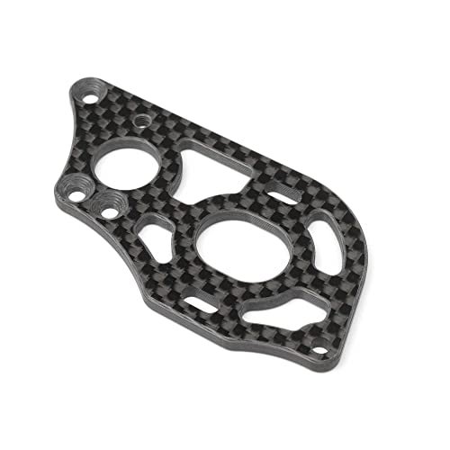Team Losi Racing Carbon Motor Plate, 3-Gear Laydown: 22 5.0, TLR332089