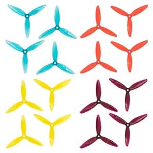 GEMFAN 5043 3 Blade Propellers 5 Inch Props for C 5 RC Plane Quadcopter Mixed Colors