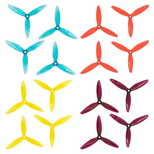 GEMFAN 5043 3 Blade Propellers 5 Inch Props for C 5 RC Plane Quadcopter Mixed Colors