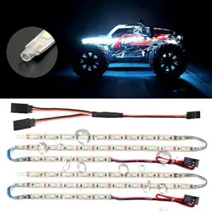RC Trucks Waterproof LED Light Strips 2 Pack with Y Cable for Enhanced Visibility and Durability