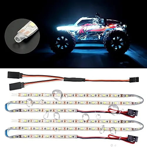 RC Trucks Waterproof LED Light Strips 2 Pack with Y Cable for Enhanced Visibility and Durability