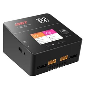 ISDT D2 MK2 RC Battery Life Calculator Smart Lipo Charger Discharger Dual Output 2x200W for 1 6S Li ion Life NiCd NiMH LiHV PB