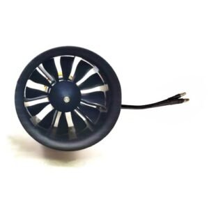 JFtech CW 50mm Ducted Fan 5000KV Motor 12 Blade Propeller for Private Jet RC Airplane EDF Jet Aircraft Quadcopter Black